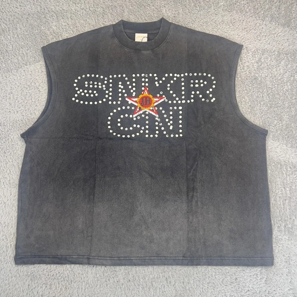 Chrislv Shirt Mens M Gray Sleeveless SNKR CON Jeff Hamilton Sneakercon Graphic
